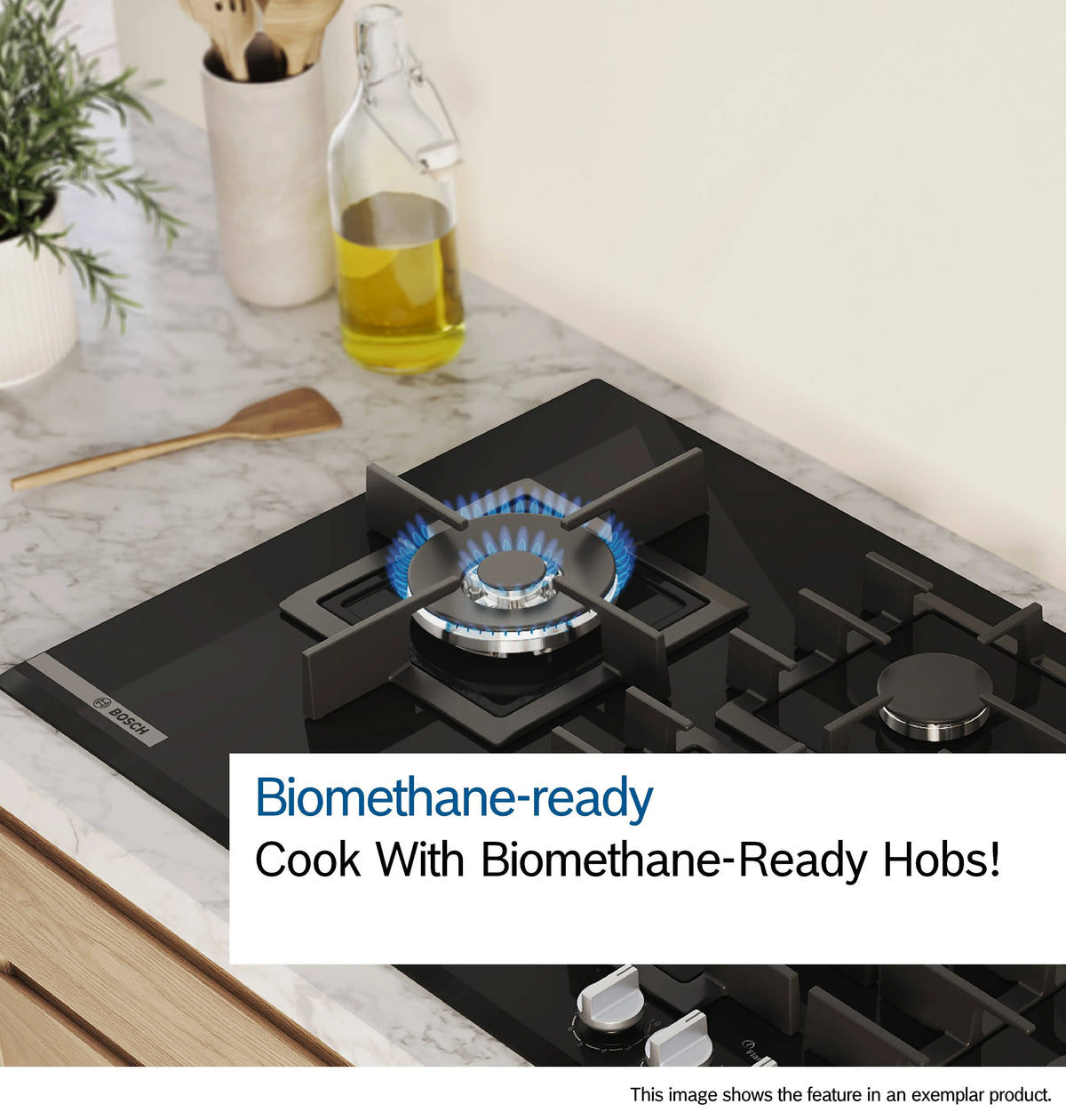 Bosch Series 6 75CM 5 Burner Gas Hob - Black | PPQ7A6I40