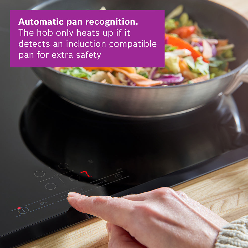 Bosch Serie 4 60CM 4 Zone Induction Hob - Black | PUE611BB5E from Bosch - DID Electrical