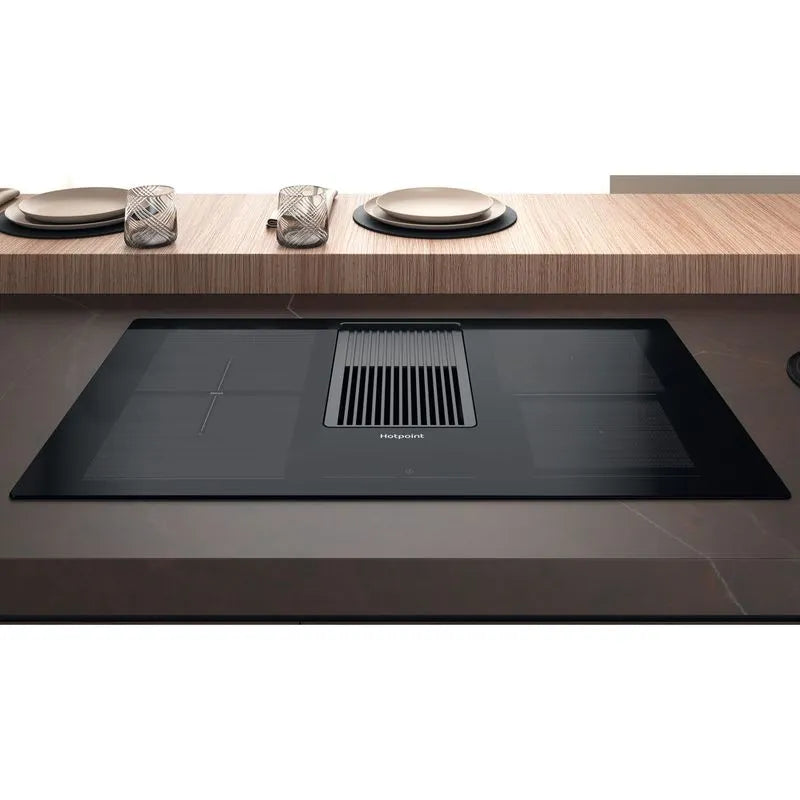 Hotpoint 4 Zone Electric Induction Hob - Black | PVH 92 B K/F KIT from Hotpoint - DID Electrical