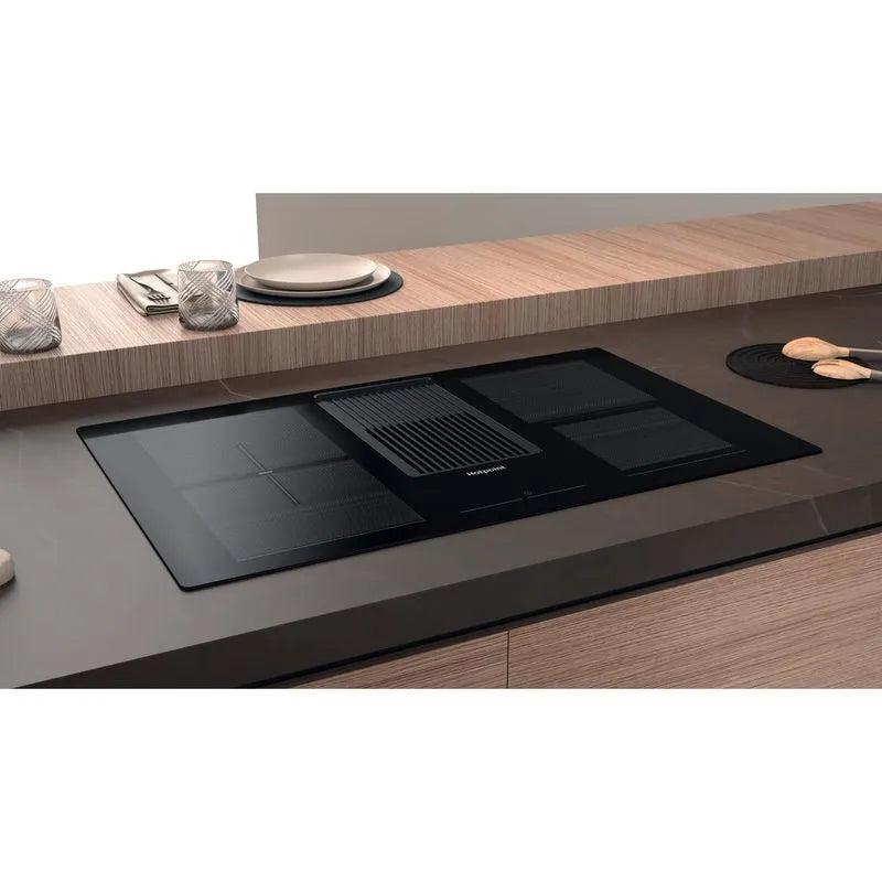 Hotpoint 4 Zone Electric Induction Hob - Black | PVH 92 B K/F KIT from Hotpoint - DID Electrical