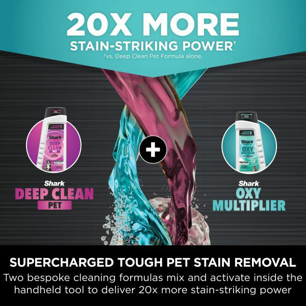 Shark StainStriker HairPro Pet Stain & Spot Vacuum Cleaner - Dark Silver & Force Fuscia | PX250UKT from Shark - DID Electrical