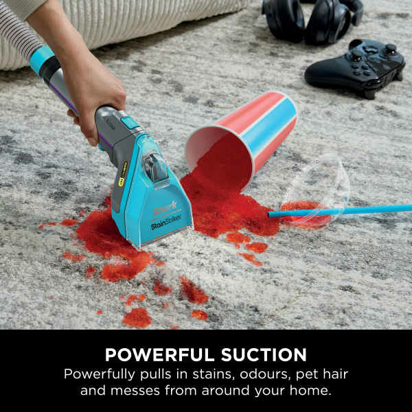Shark StainStriker HairPro Pet Stain & Spot Vacuum Cleaner - Dark Silver & Force Fuscia | PX250UKT from Shark - DID Electrical