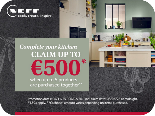 NEFF Claim Up To €500 Back