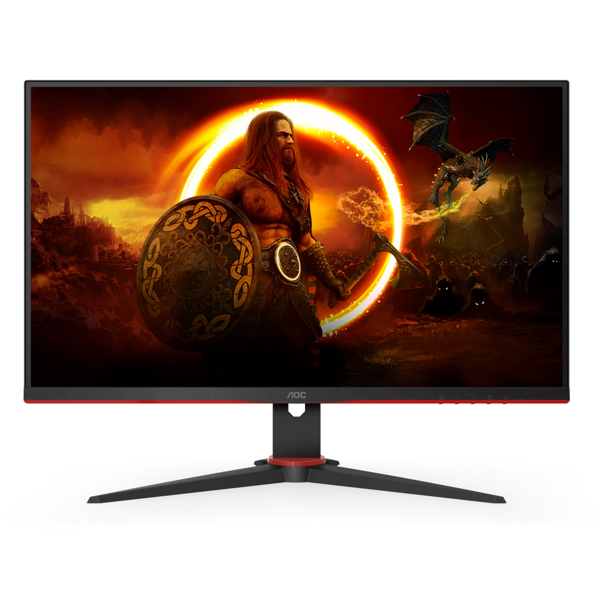 AOC 27" QHD Gaming Monitor - Black & Red | Q27G2E/BK