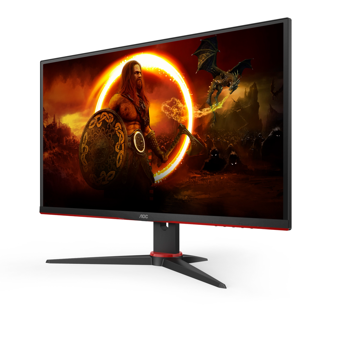 AOC 27" QHD Gaming Monitor - Black & Red | Q27G2E/BK