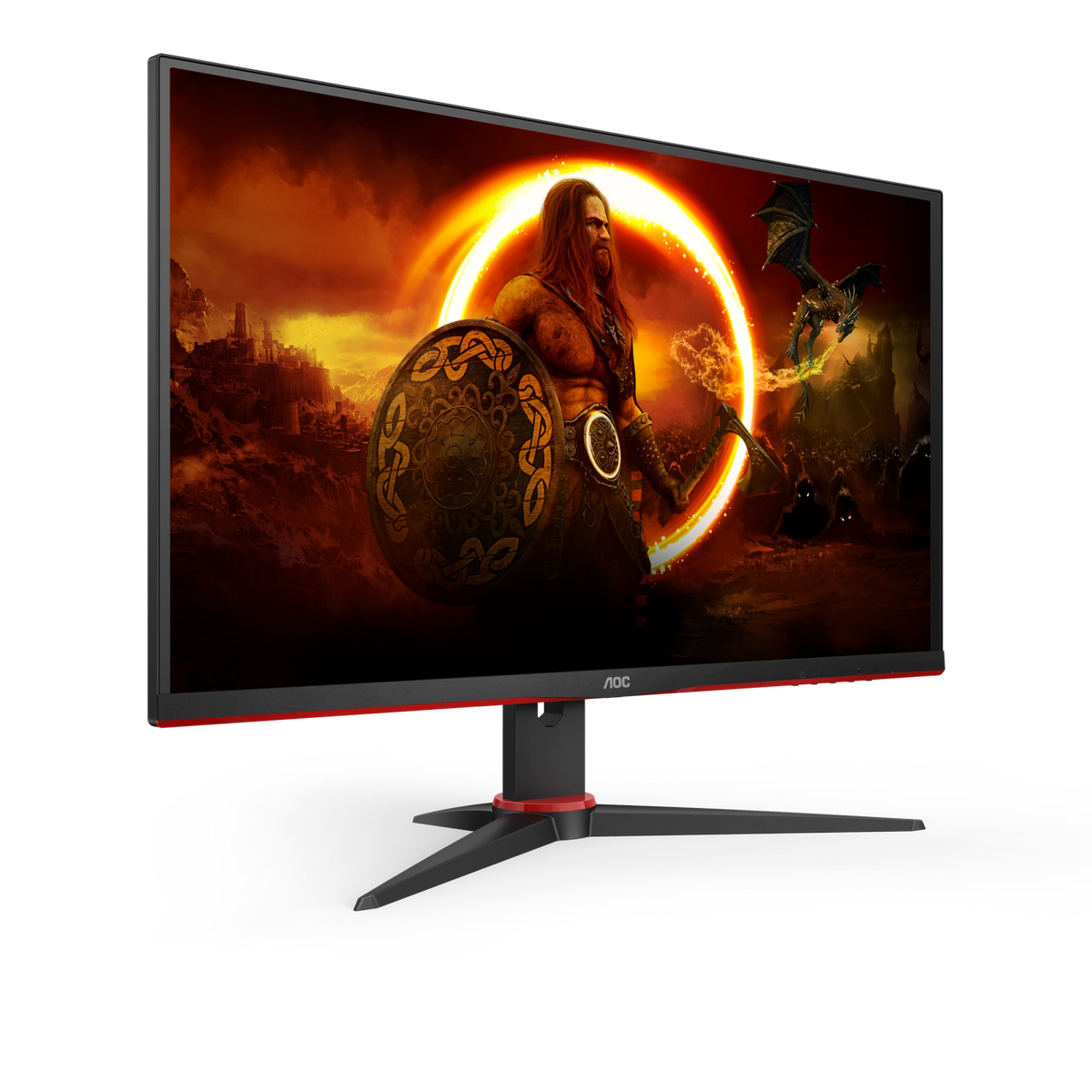 AOC 27" QHD Gaming Monitor - Black & Red | Q27G2E/BK