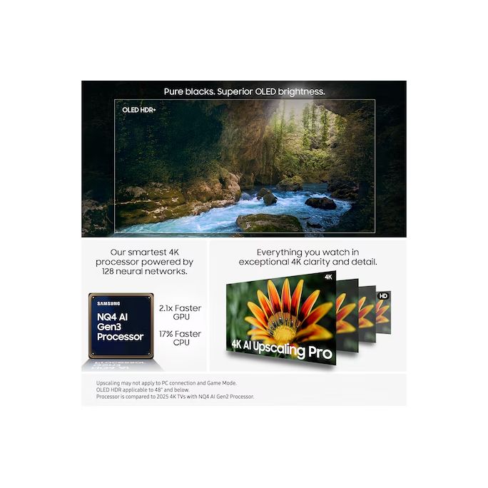 Samsung S90F 42&quot; 4K Smart TV - Graphite Black | QE42S90FAEXXU from Samsung - DID Electrical