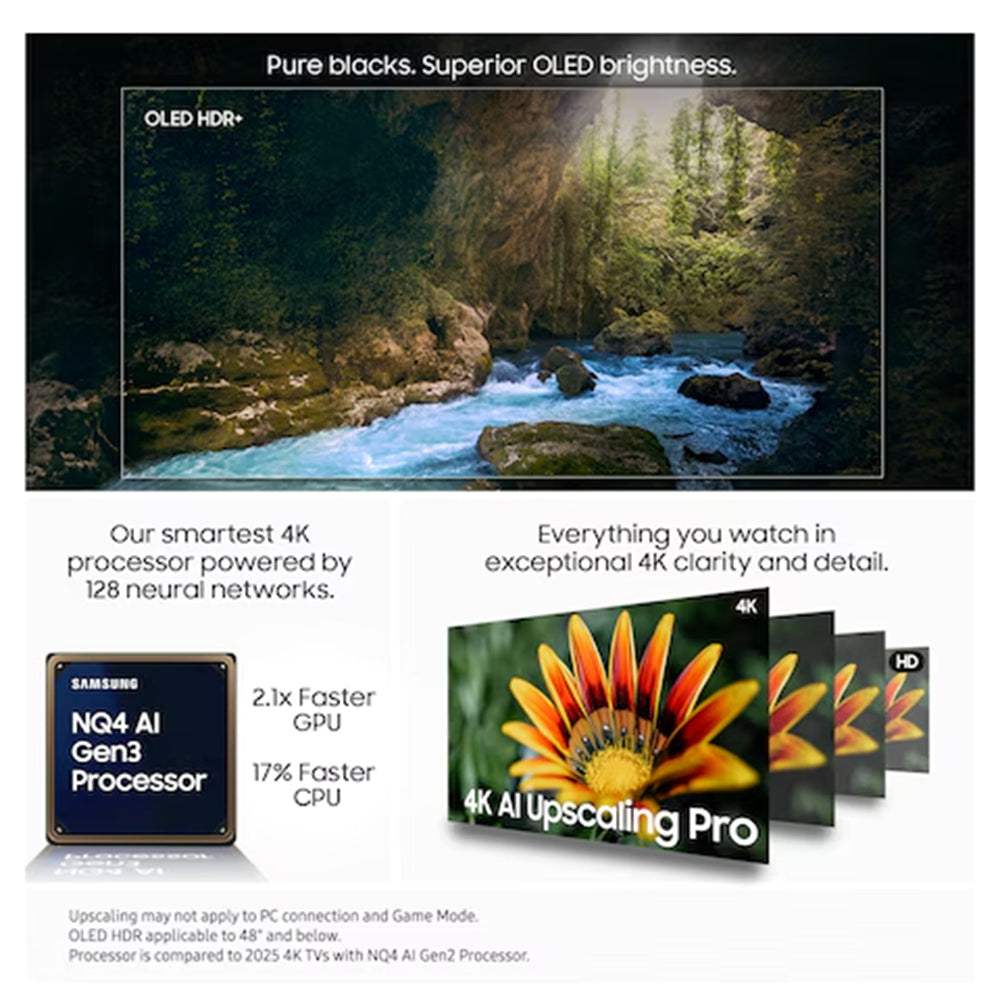 Samsung S90F 42" 4K Smart TV - Graphite Black | QE42S90FAEXXU from Samsung - DID Electrical