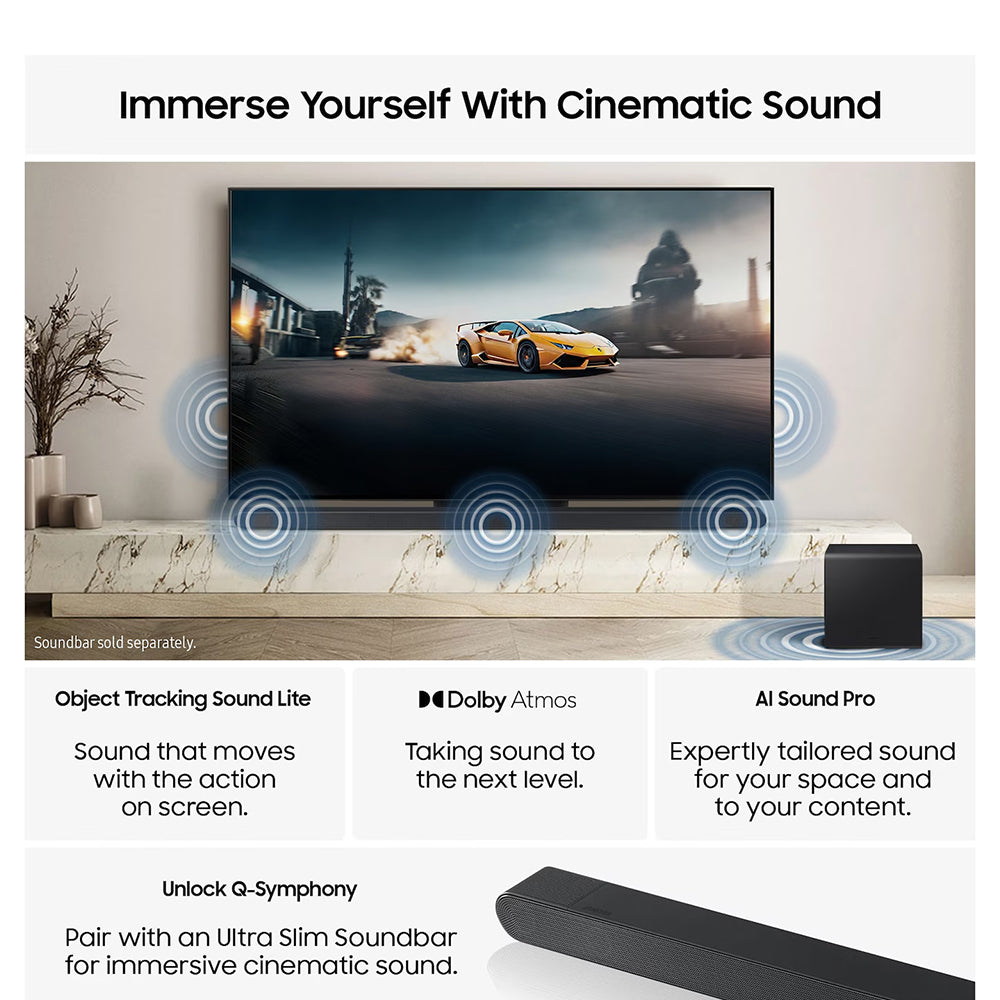 Samsung S90F 42" 4K Smart TV - Graphite Black | QE42S90FAEXXU from Samsung - DID Electrical