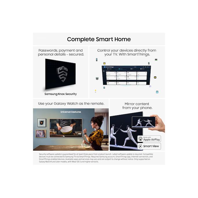 Samsung S90F 42&quot; 4K Smart TV - Graphite Black | QE42S90FAEXXU from Samsung - DID Electrical