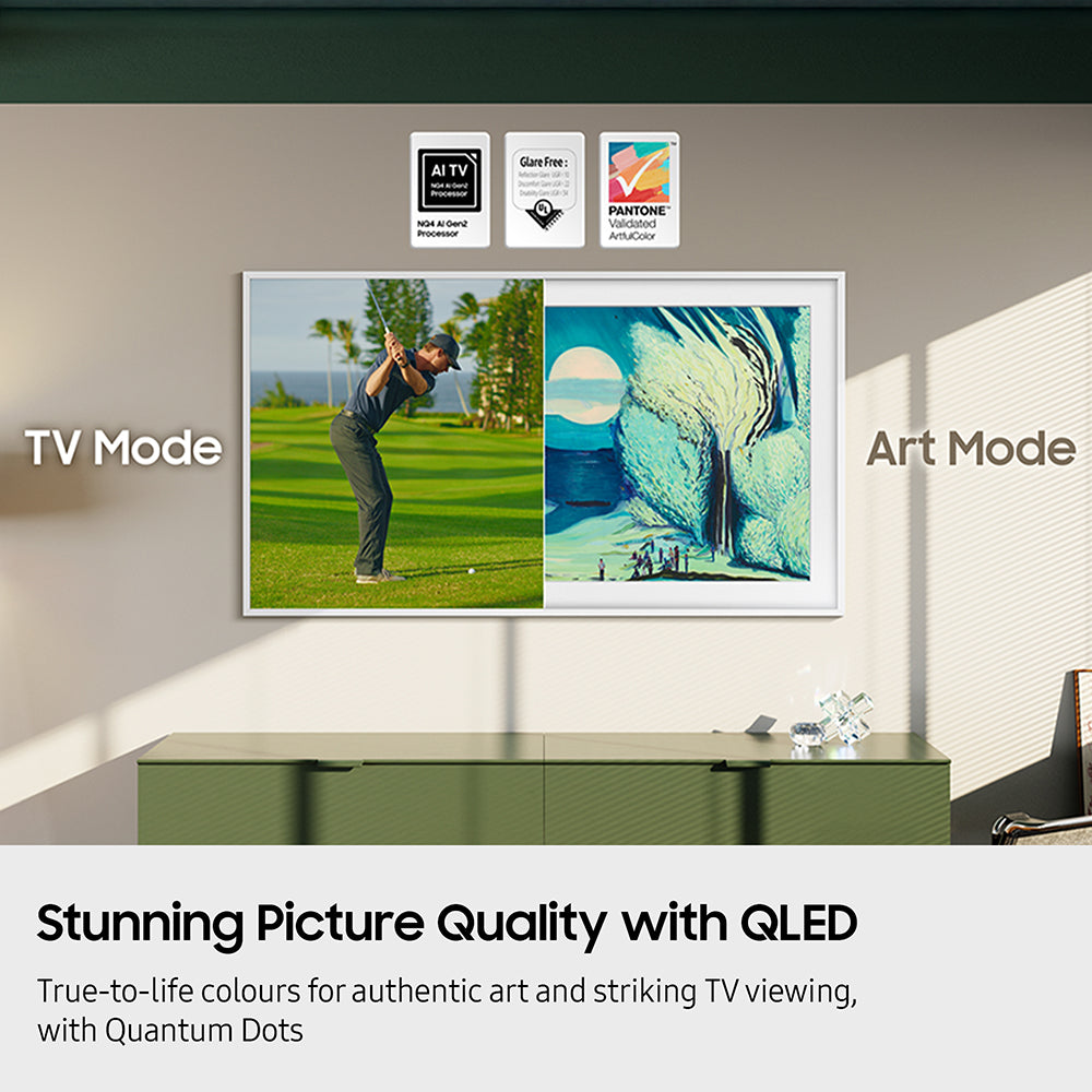 Samsung The Frame LS03F 50" 4K Smart TV - Black | QE50LS03FAUXXU from Samsung - DID Electrical