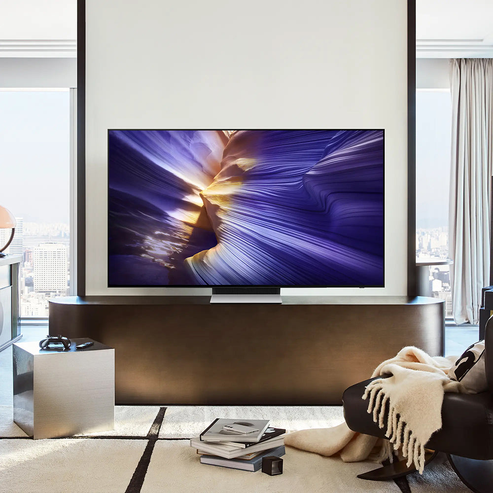 Samsung S90F 55" 4K Smart TV - Graphite Black | QE55S90FAEXXU from Samsung - DID Electrical