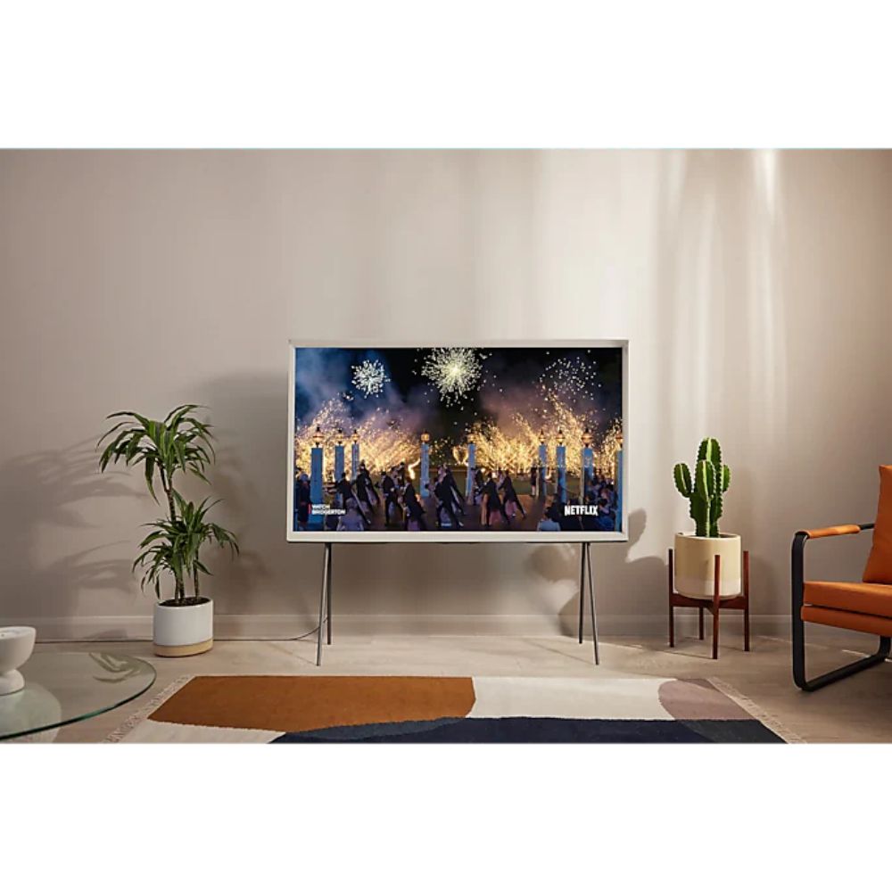 Samsung 65&quot; The Serif 4K HDR QLED Smart TV - Cloud White | QE65LS01BGUXXU from Samsung - DID Electrical