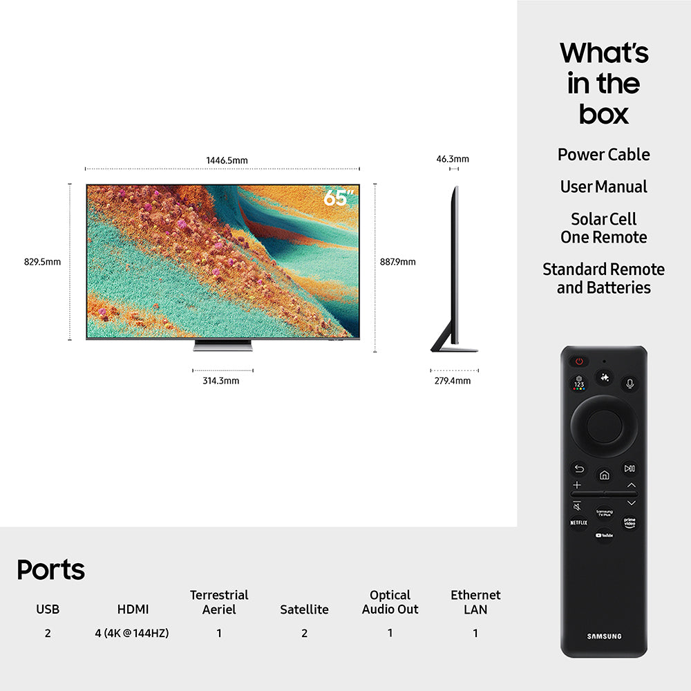 Samsung QN85F 65" 4K Smart TV - Eclipse Silver | QE65QN85FAUXXU from Samsung - DID Electrical