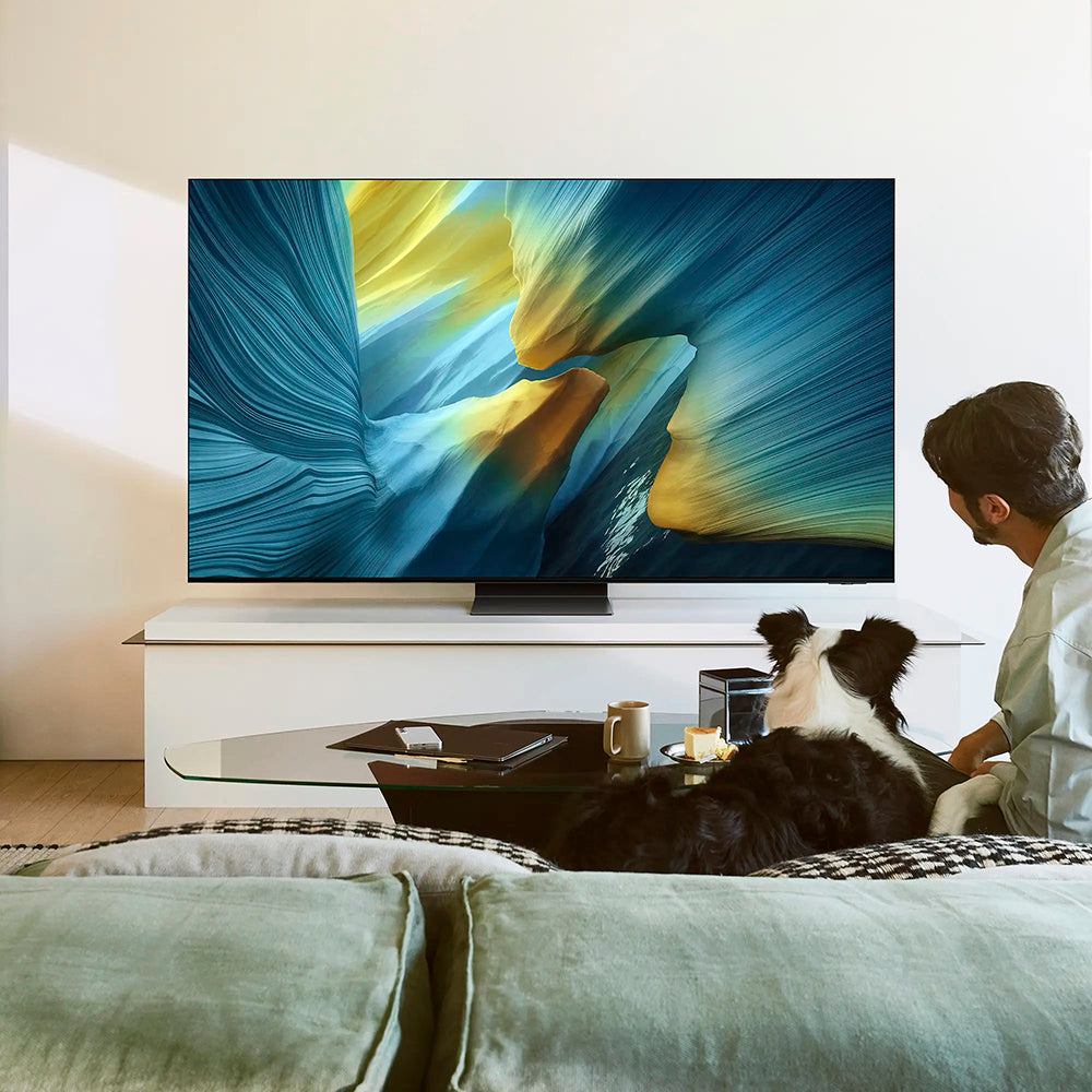 Samsung S95F 77" 4K Smart TV - Graphite Black | QE77S95FATXXU from Samsung - DID Electrical