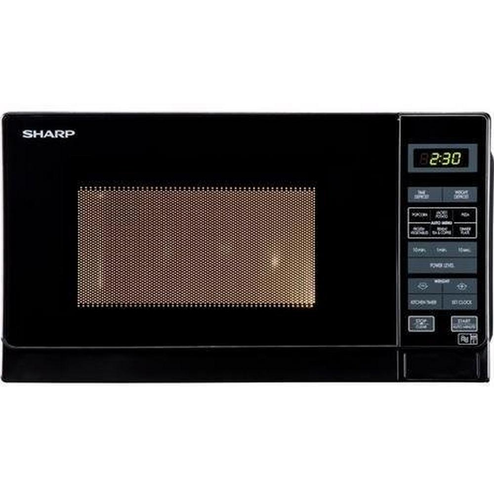 Sharp 20L Freestanding Solo Microwave - Black | R272KM from Sharp - DID Electrical