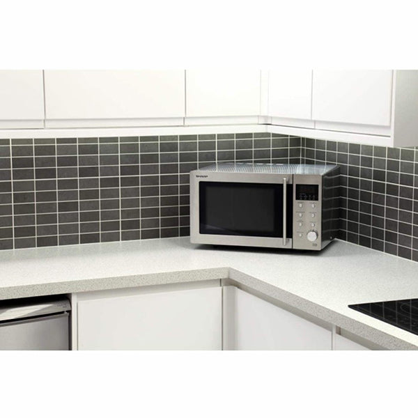 Sharp 23L Freestanding Electric Microwave Oven - Stainless Steel | R28STM from Sharp - DID Electrical