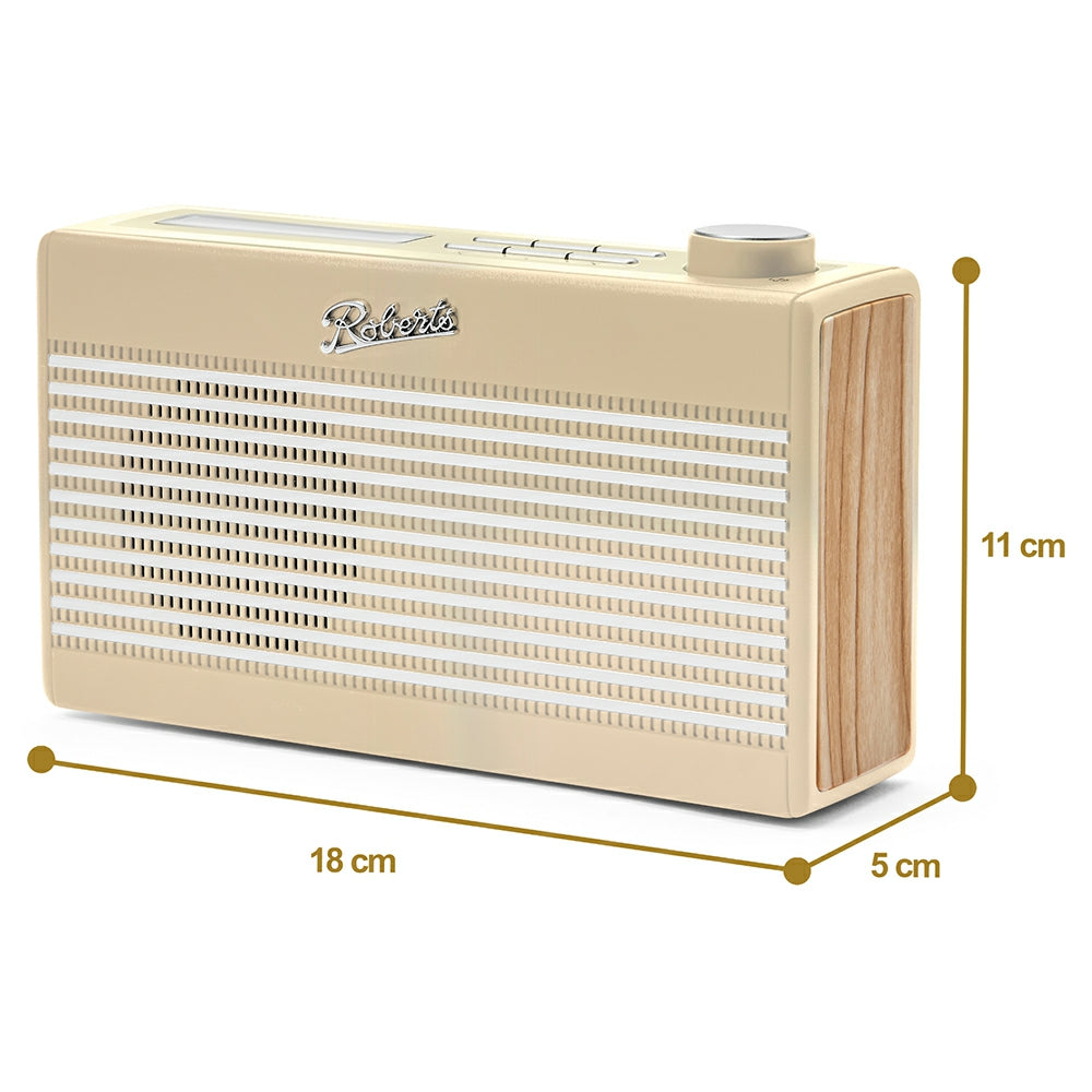Roberts Portable Bluetooth Digital Radio - Pastel Cream | RAMBLERBTMPC from Roberts - DID Electrical