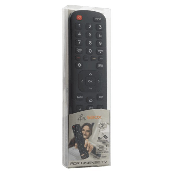 Sbox Remote Control For Hisense Tvs | RC-01405-HISENSE from Sbox - DID Electrical