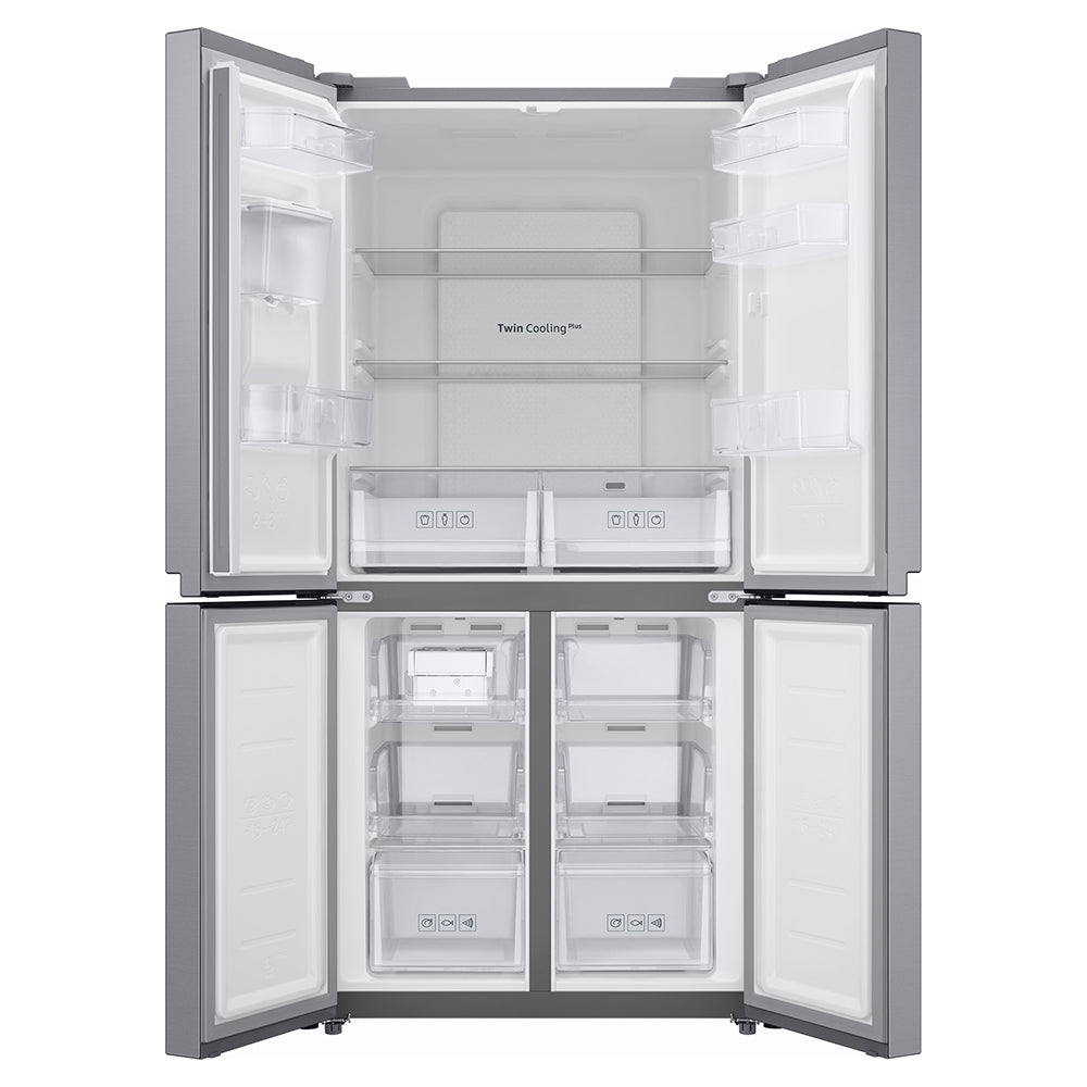 Samsung 488L Freestanding French Door Fridge Freezer - Gentle Silver Matt | RF48A401EM9/EU from Samsung - DID Electrical