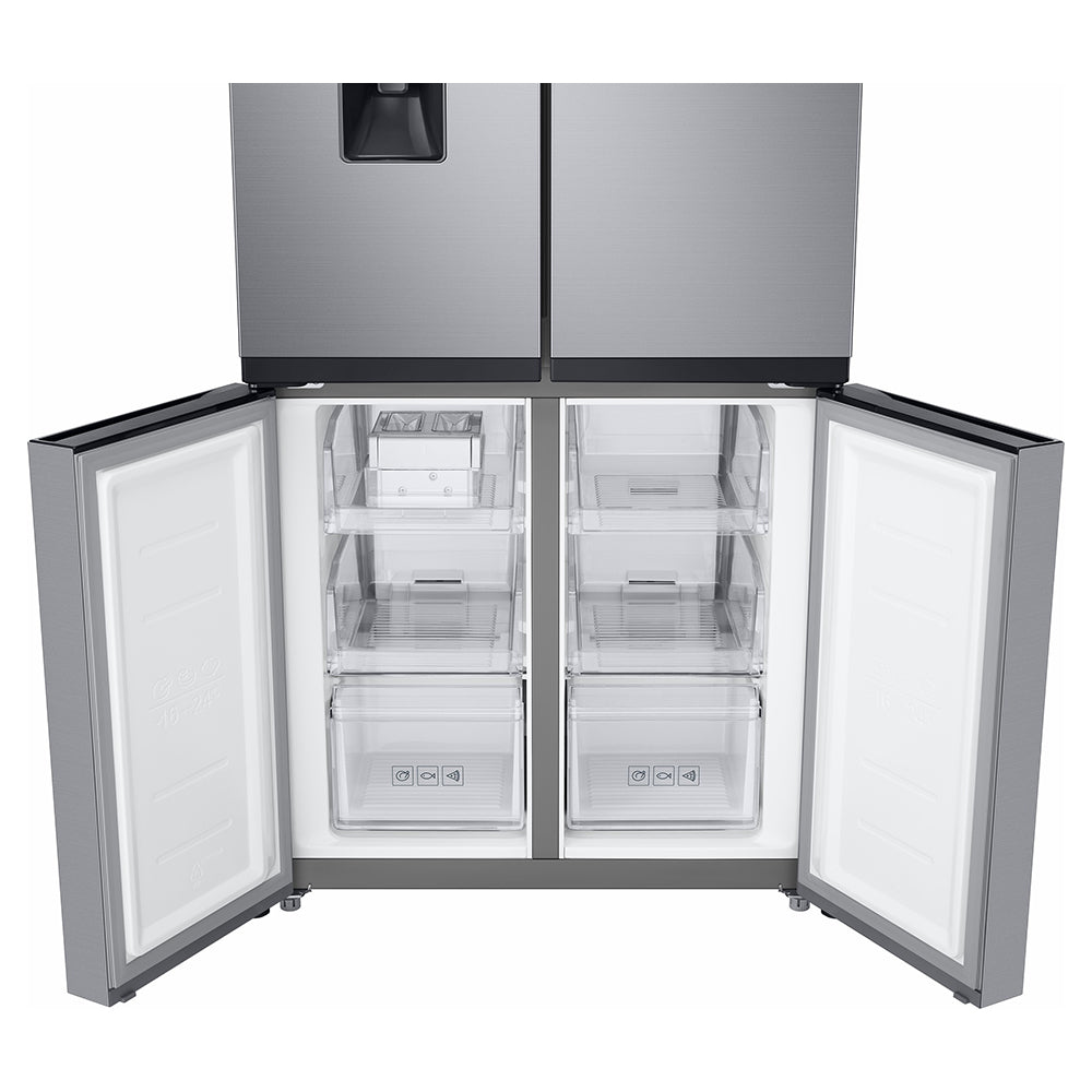 Samsung 488L Freestanding French Door Fridge Freezer - Gentle Silver Matt | RF48A401EM9/EU from Samsung - DID Electrical