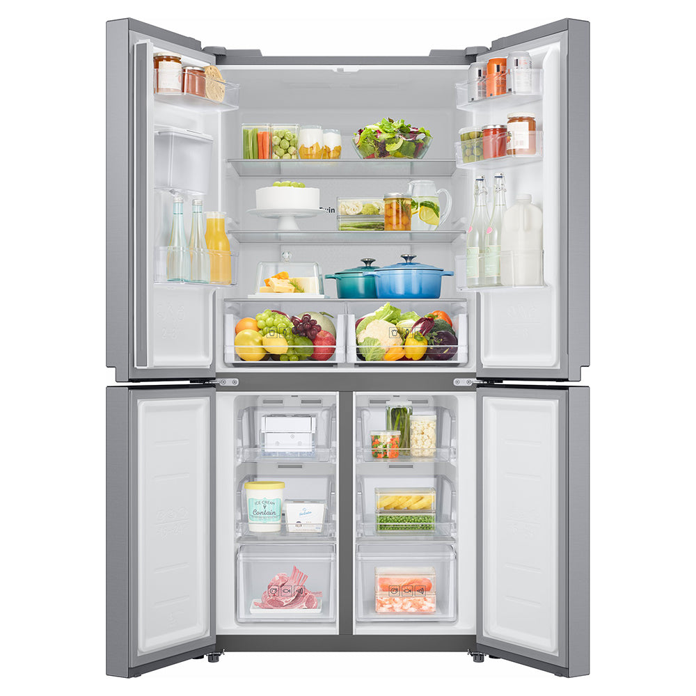 Samsung 488L Freestanding French Door Fridge Freezer - Gentle Silver Matt | RF48A401EM9/EU from Samsung - DID Electrical