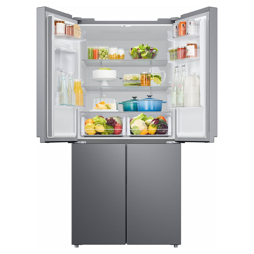 Samsung 488L Freestanding French Door Fridge Freezer - Gentle Silver Matt | RF48A401EM9/EU from Samsung - DID Electrical