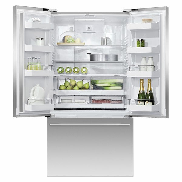 Fisher & Paykel 569L French Door Freestanding Fridge Freezer - Stainless Steel | RF610ADX6 from Fisher & Paykel - DID Electrical