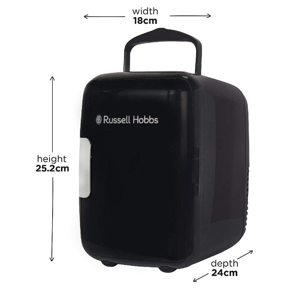 Russell Hobbs 4L Freestanding Mini Cooler - Black | RH4CLR1001B from Russell Hobbs - DID Electrical