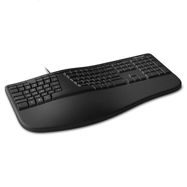 Microsoft Ergonomic Desktop Wired Keyboard &amp; Mouse Set - Black | RJU-00004 from Microsoft - DID Electrical