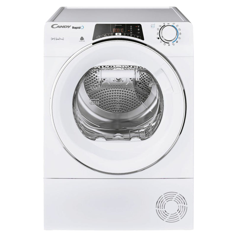 Candy Rapido 9KG Freestanding Heat Pump Tumble Dryer - White | ROE H9A2TCE-80 from Candy - DID Electrical