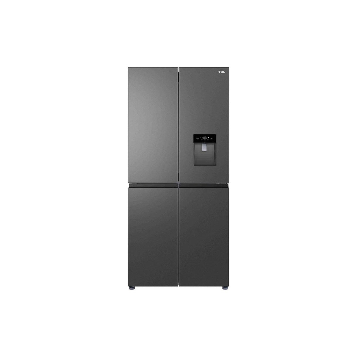 TCL 466L No Frost Non plumbed water dispenser American Style Fridge Freezer - Inox | RP466CSF0UK from TCL - DID Electrical