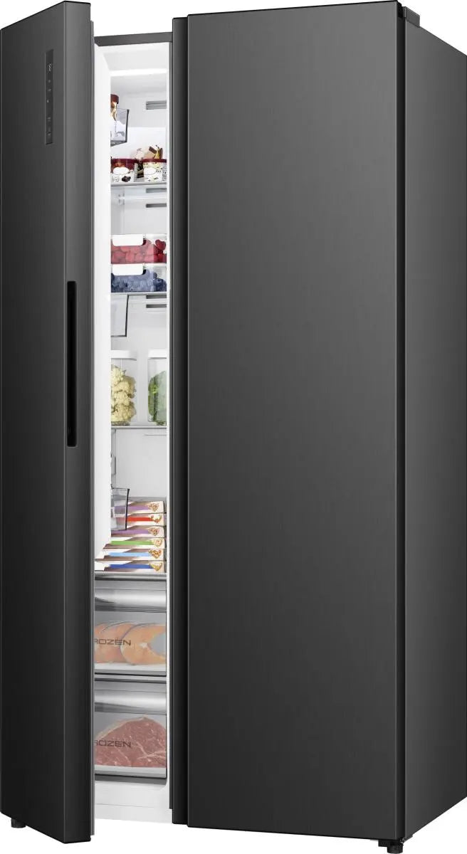 Hisense Hi3 544L Frost Free Freestanding Side by Side Fridge Freezer - Black  | RS3P558NEFD