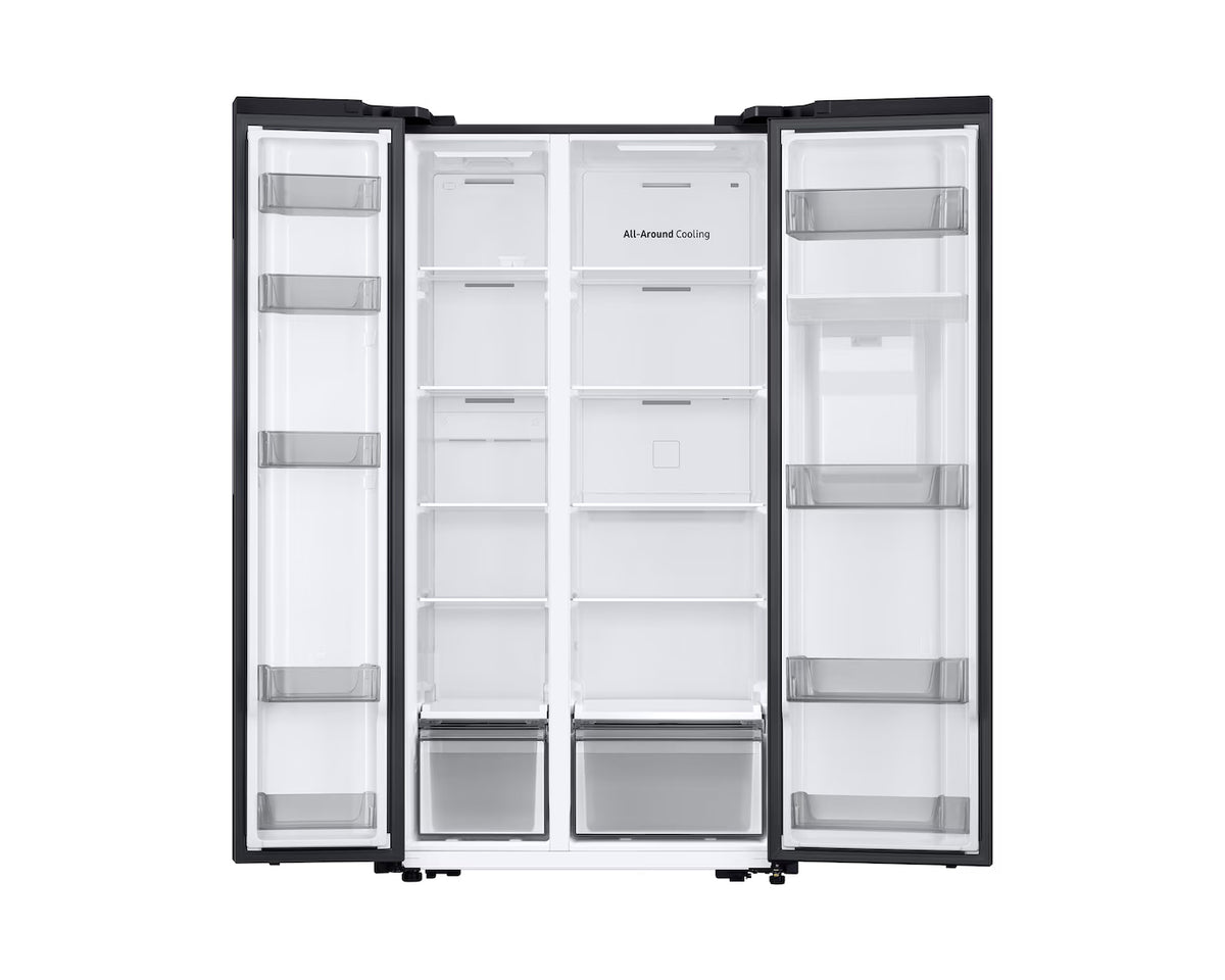 Samsung Bespoke AI Series 7 SpaceMax 578l Freestanding Fridge Freezer - Matte Black | RS57DG410EB4EU
