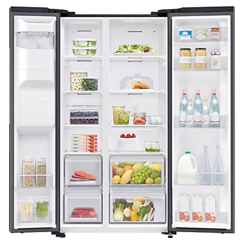 Samsung SpaceMax 635L Frost Free American Style Fridge Freezer - Black | RS65DG5403B1EU from Samsung - DID Electrical