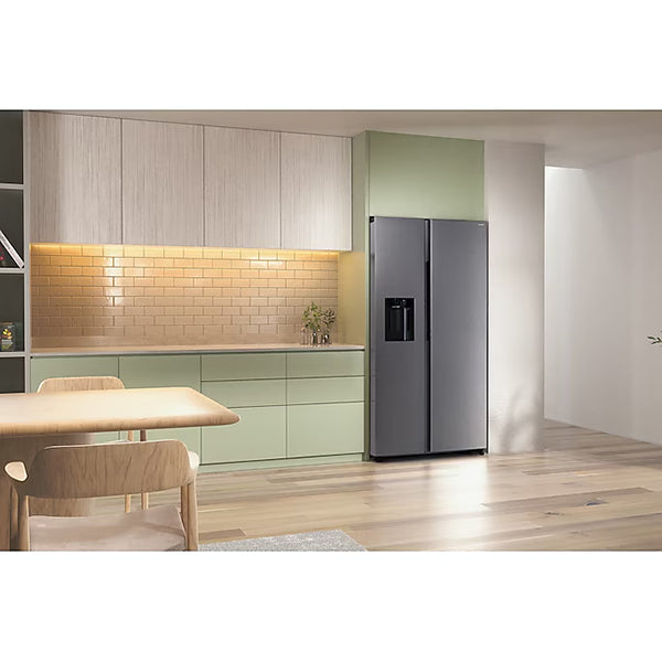 Samsung SpaceMax Bespoke AI Series 640L Freestanding Fridge Freezer - Silver | RS70F64KETEU from Samsung - DID Electrical