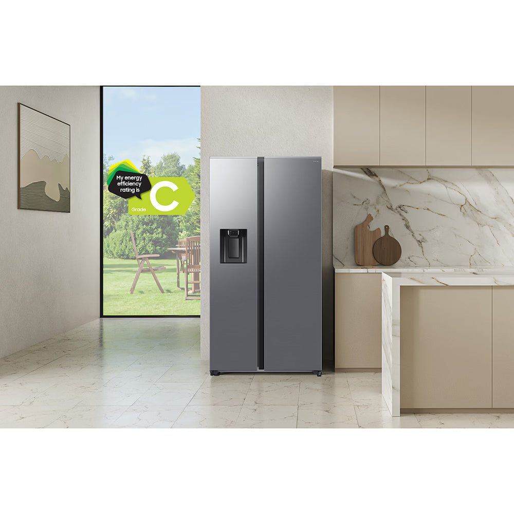 Samsung SpaceMax Series 7 Bespoke AI 634L Freestanding Fridge Freezer - Matt DOI Metal | RS70F66KCTEU from Samsung - DID Electrical