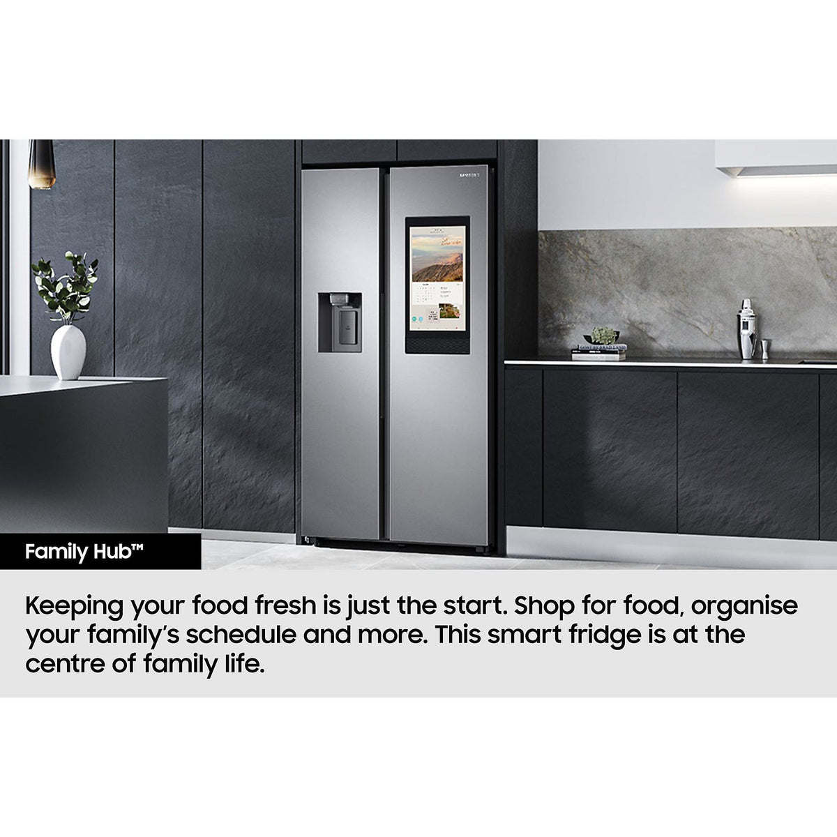 Samsung 614L American Freestanding American Fridge Freezer - Black DOI | RS90F66BEFEU from Samsung - DID Electrical