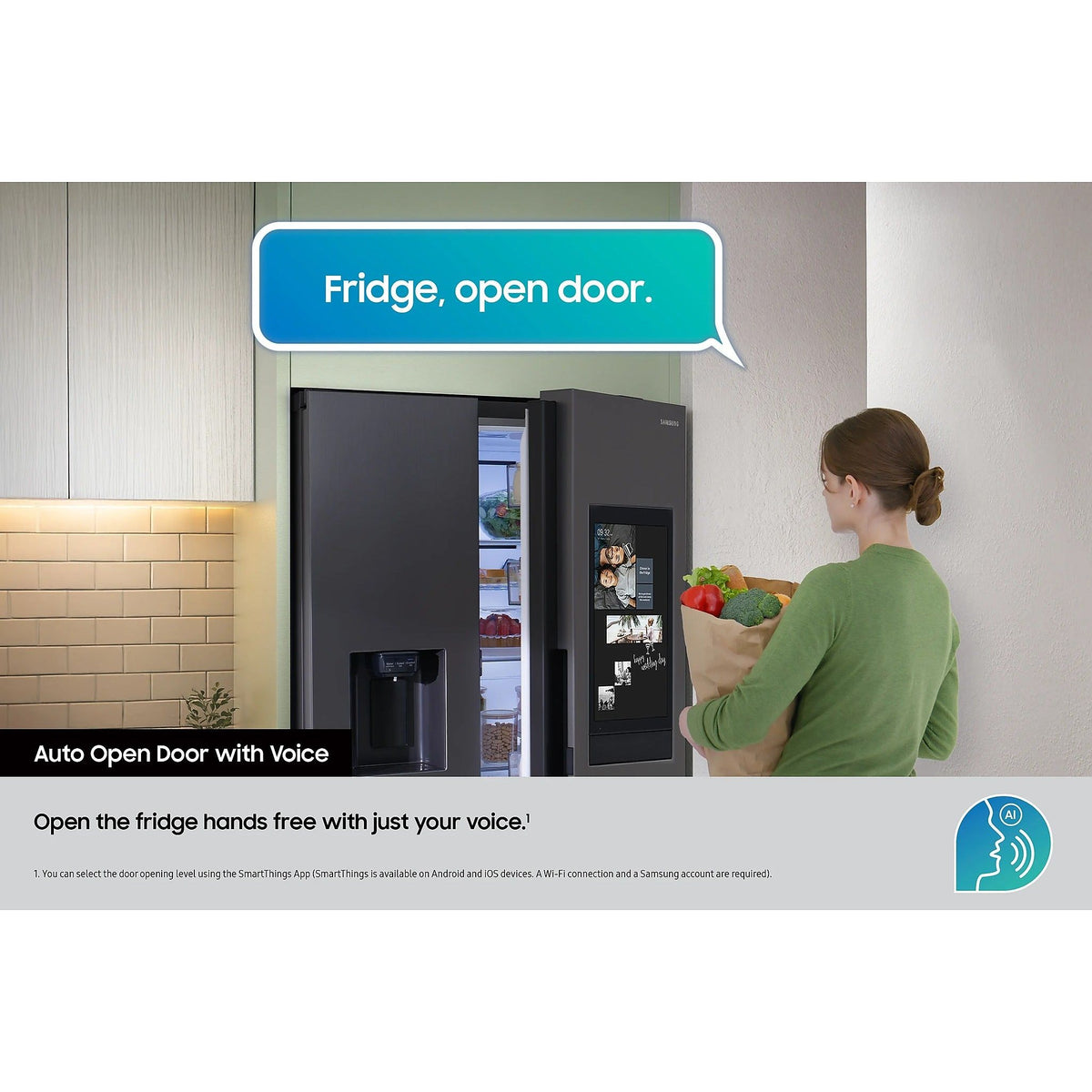 Samsung 614L American Freestanding American Fridge Freezer - Black DOI | RS90F66BEFEU from Samsung - DID Electrical