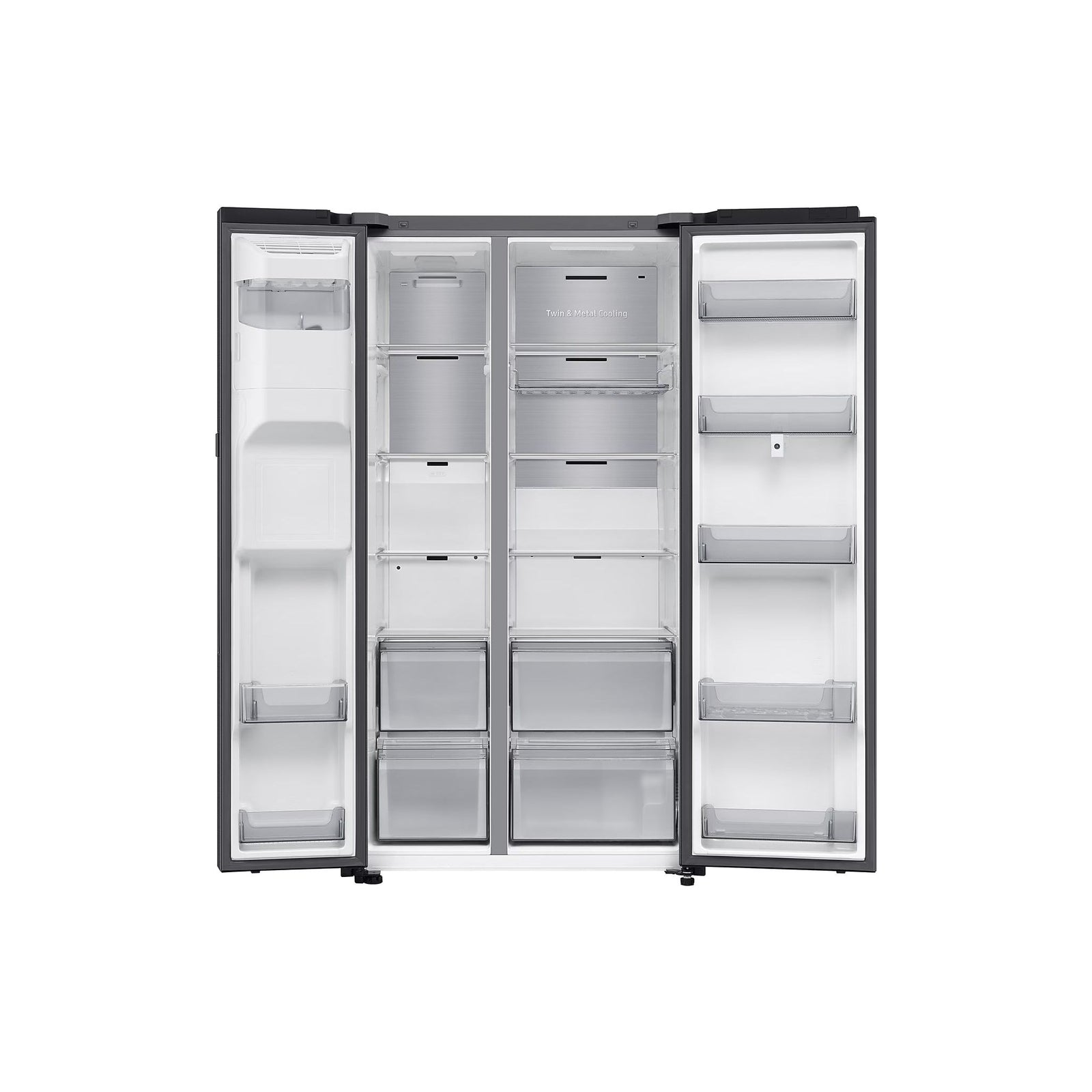 Samsung 614L American Freestanding American Fridge Freezer - Black DOI | RS90F66BEFEU from Samsung - DID Electrical