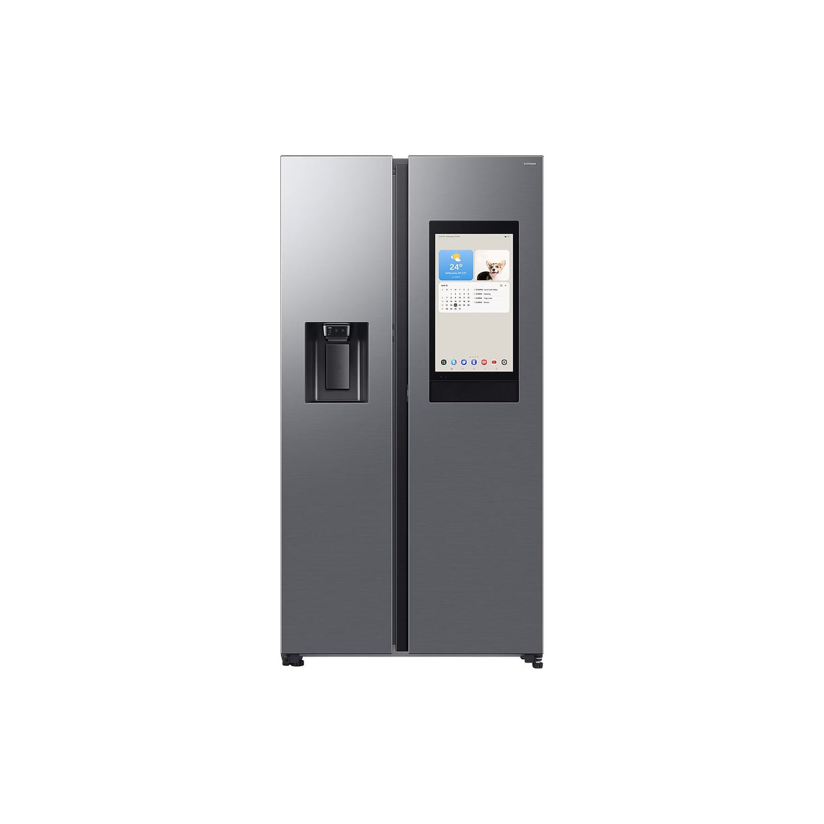 Samsung 614L Freestanding American Fridge Freezer - Sliver | RS90F66BETEU from Samsung - DID Electrical