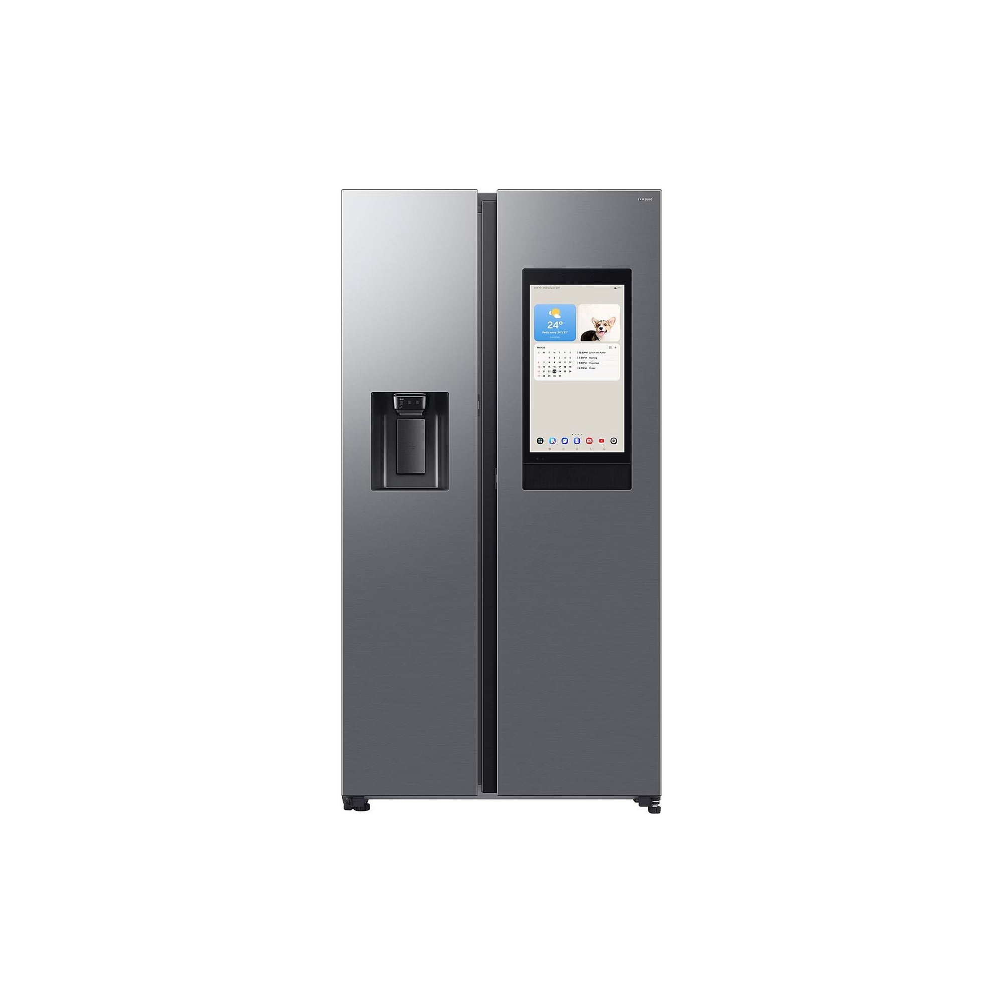 Samsung 614L American Freestanding Fridge Freezer - Sliver | RS90F66BETEU from Samsung - DID Electrical