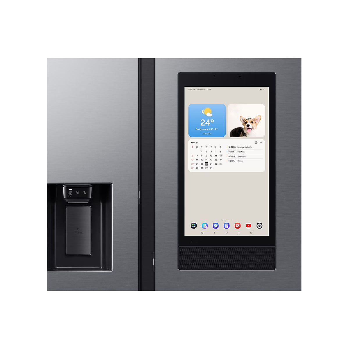 Samsung 614L Freestanding American Fridge Freezer - Sliver | RS90F66BETEU from Samsung - DID Electrical