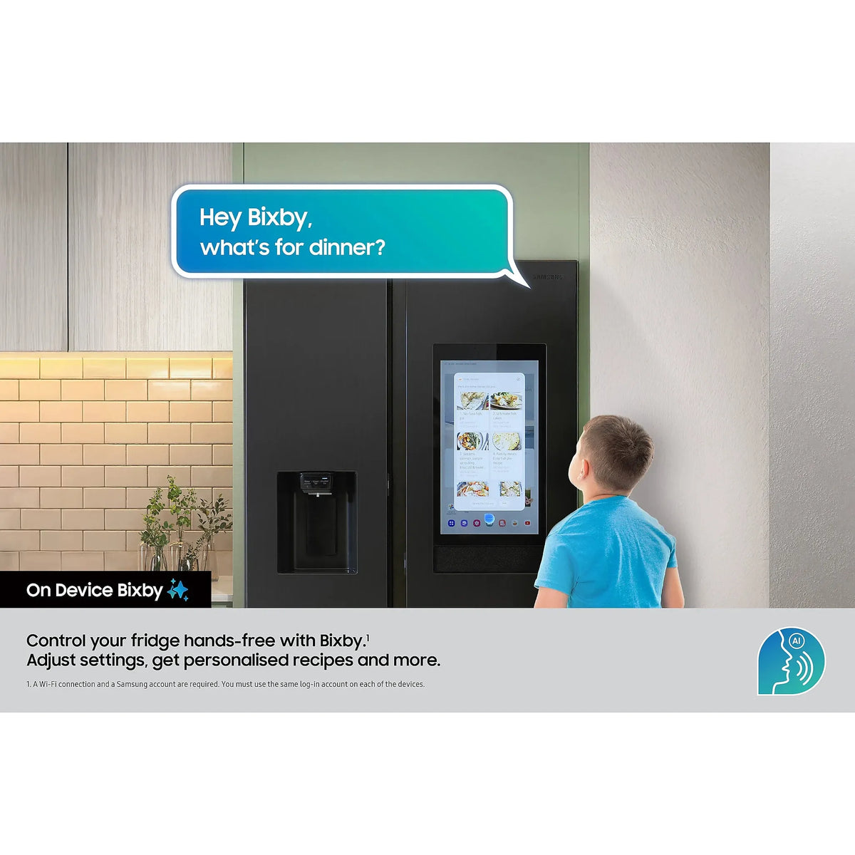 Samsung 614L Freestanding American Fridge Freezer - Sliver | RS90F66BETEU from Samsung - DID Electrical