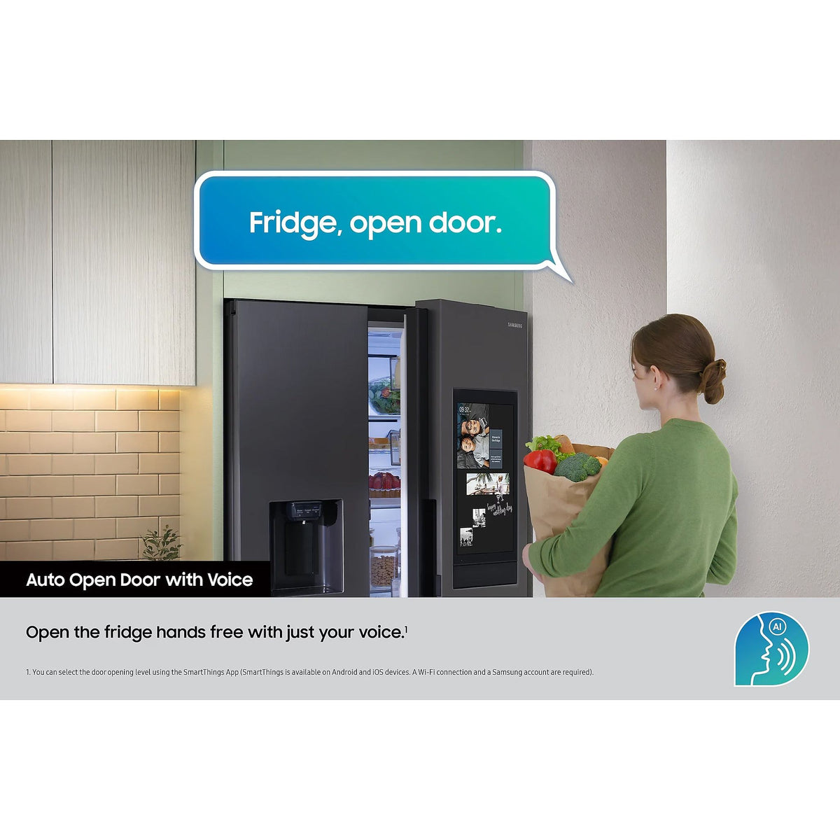 Samsung 614L Freestanding American Fridge Freezer - Sliver | RS90F66BETEU from Samsung - DID Electrical