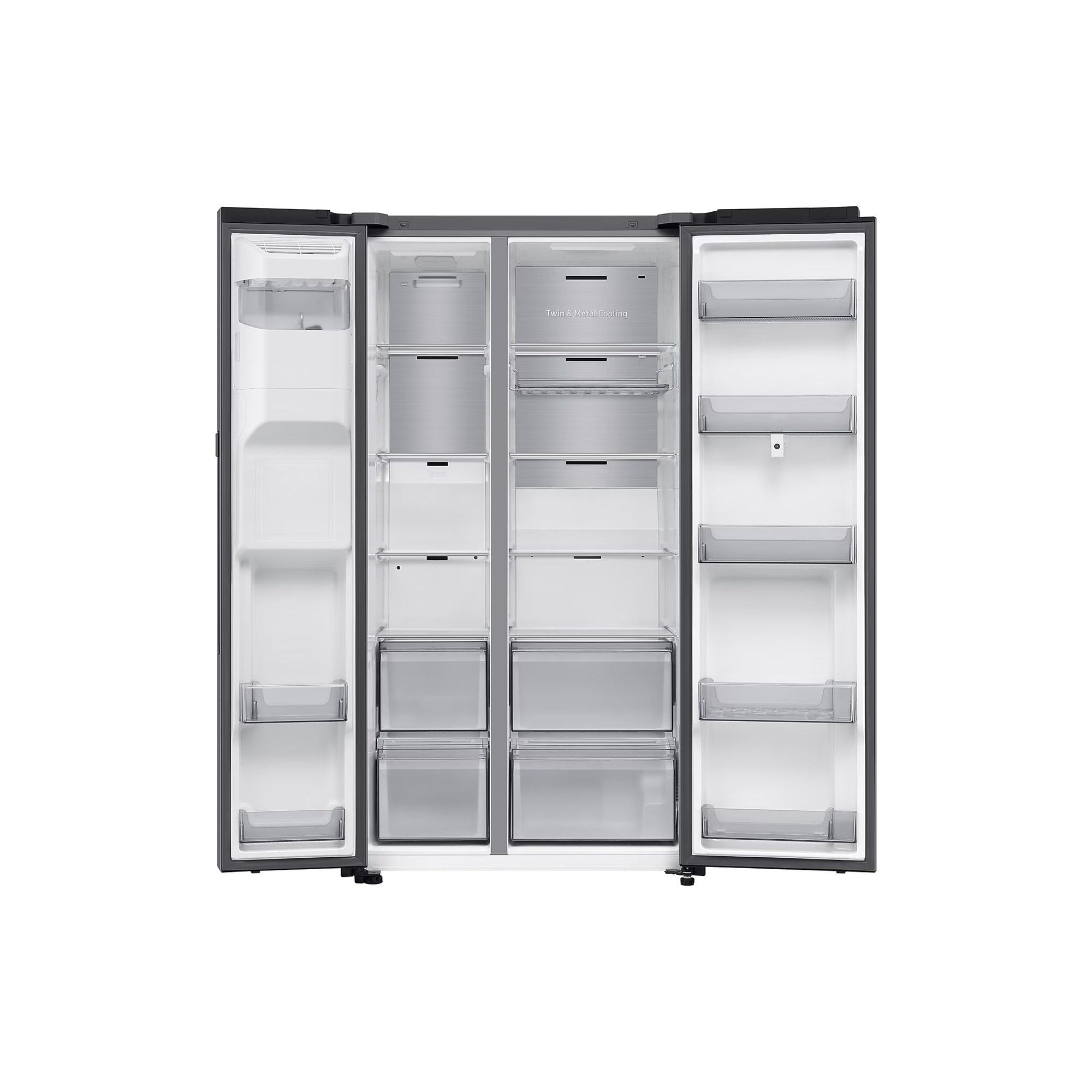 Samsung 614L American Freestanding Fridge Freezer - Sliver | RS90F66BETEU from Samsung - DID Electrical