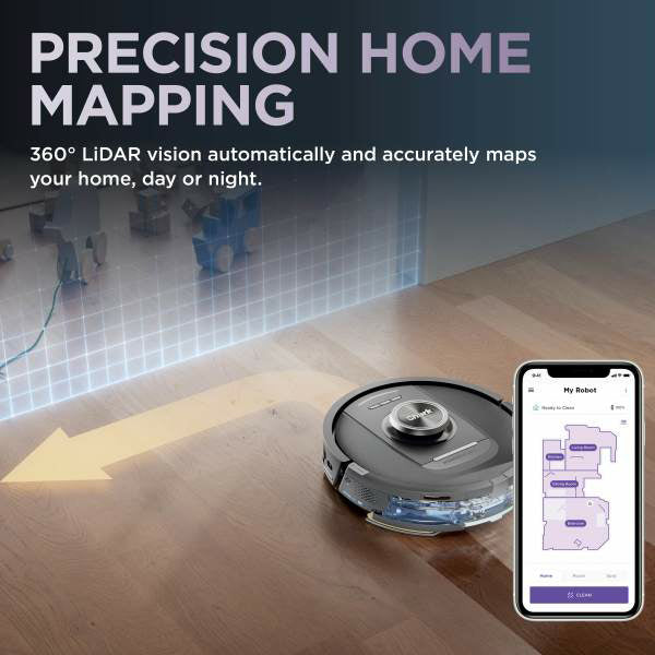 Shark PowerDetect Robot Vacuum Cleaner &amp; Mop with Self-Empty Station - Black | RV2800YEUK from Shark - DID Electrical