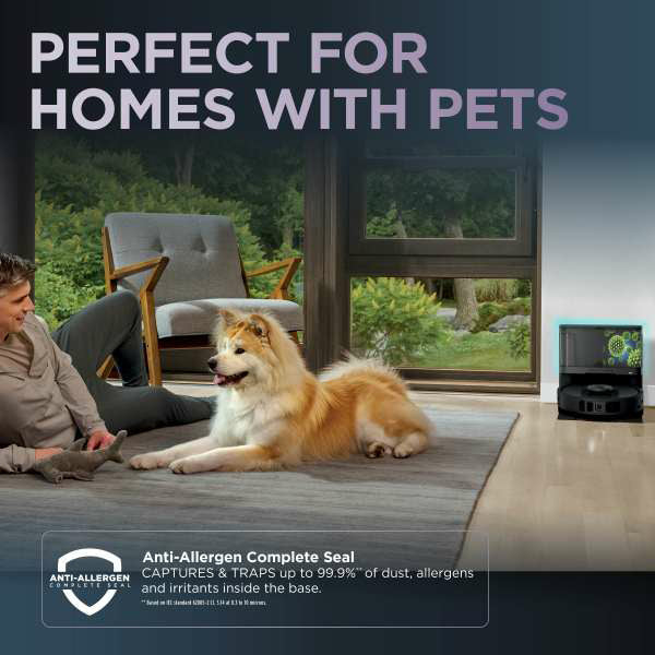Shark PowerDetect Robot Vacuum Cleaner &amp; Mop with Self-Empty Station - Black | RV2800YEUK from Shark - DID Electrical