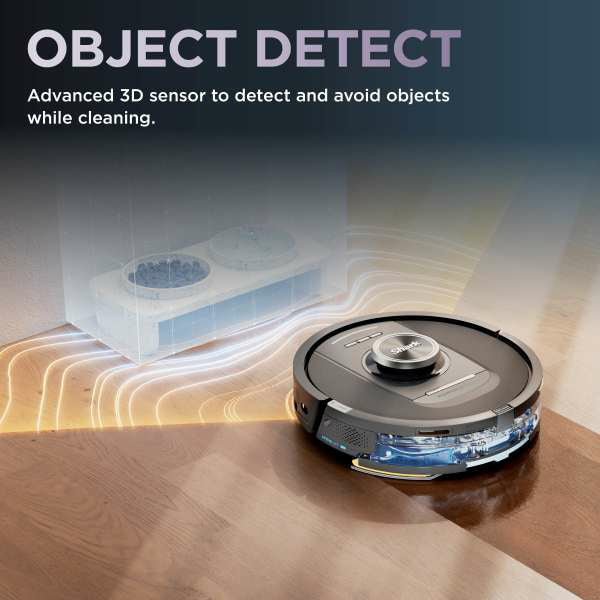 Shark PowerDetect Robot Vacuum Cleaner &amp; Mop with Self-Empty Station - Black | RV2800YEUK from Shark - DID Electrical