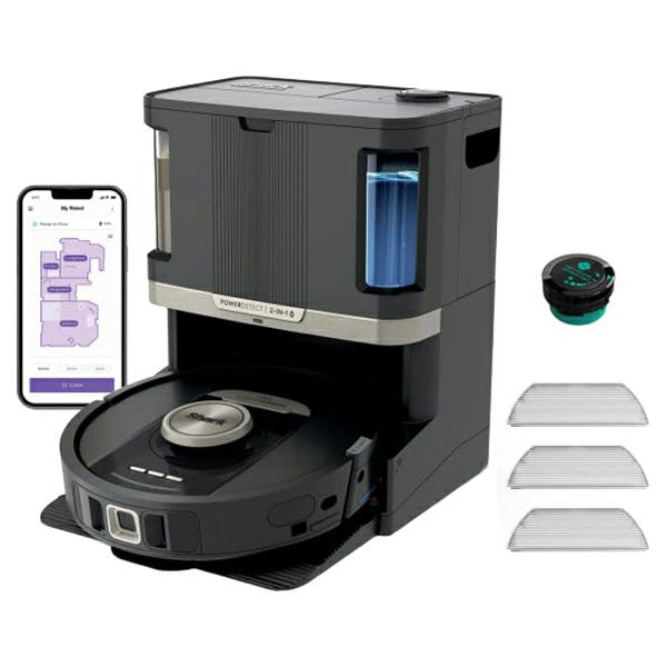Shark PowerDetect NeverTouch Pro Robot Vacuum Cleaner & Mop with Self-Empty Station - Black | RV2800ZEUK from Shark - DID Electrical